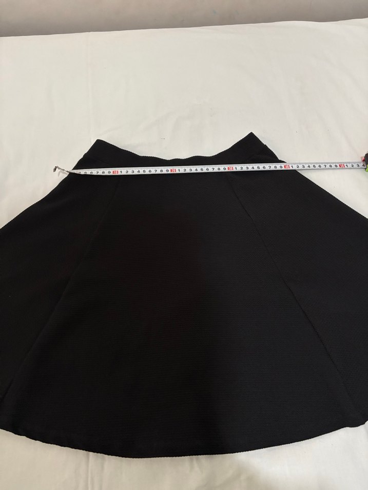 Siyah Pilili Mini Kadın Etek - Görsel 5