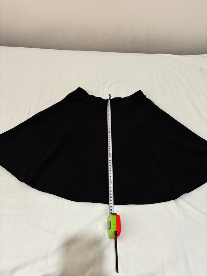 Siyah Pilili Mini Kadın Etek - Görsel 2