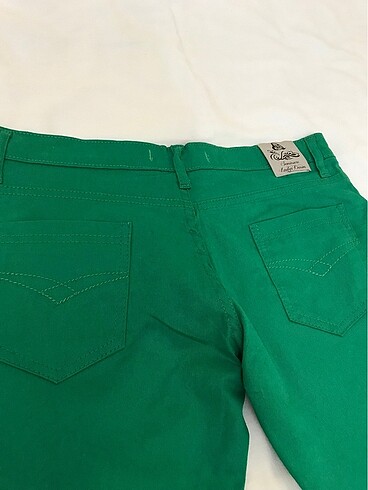 Yeşil kot pantolon - Görsel 6