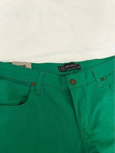 Yeşil kot pantolon - Görsel 5