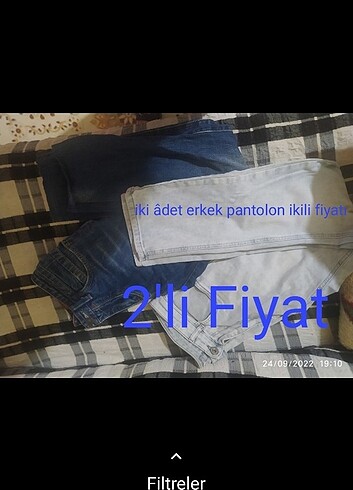 İki adet Erkek pantolon 