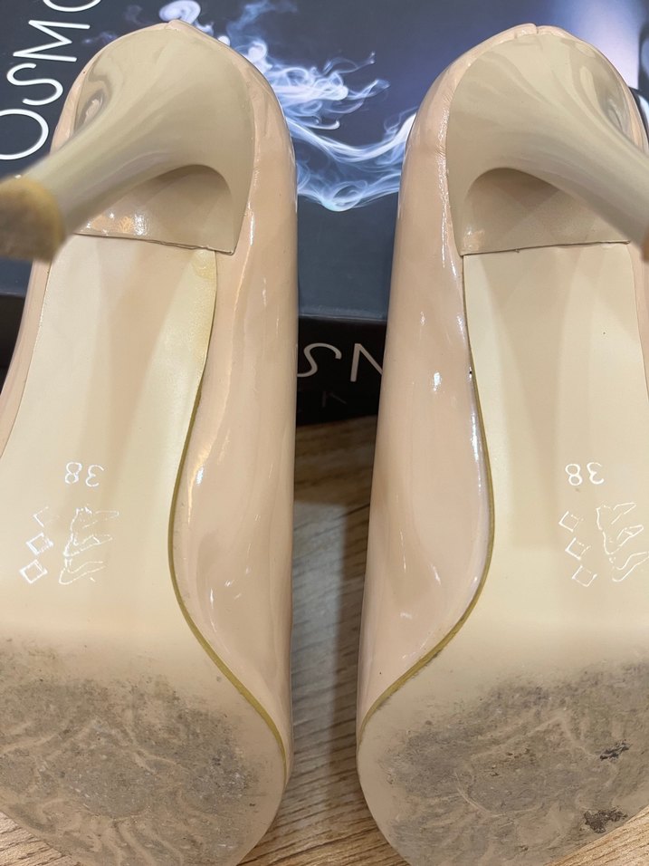 Bej Rugan Stiletto Topuklu Kadın Ayakkabı - Görsel 4