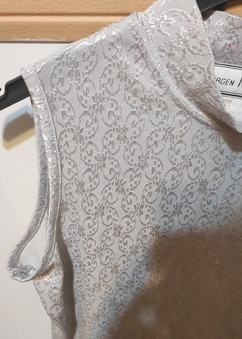 Zara Jürgen Michaelsen Yüksek Yakalı Kolsuz Kadın Bluz