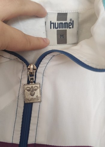 Unisex Mavi Kapüşonlu Spor Mont Orijinal Hummel - Görsel 2