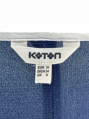36 Beden lacivert Renk Koton Bluz %70 İndirimli.