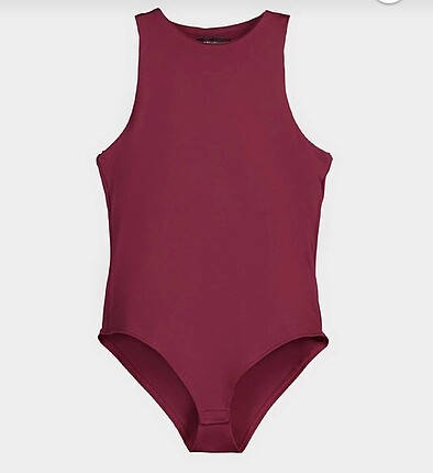 Vişne rengi çıtçıtlı body