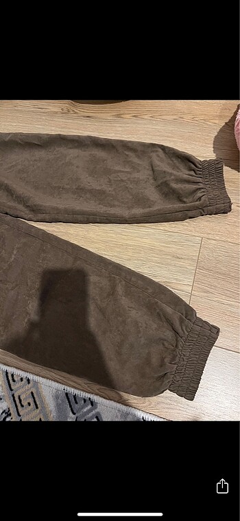 36 Beden kahverengi Renk Kadife jogger eşofman altı