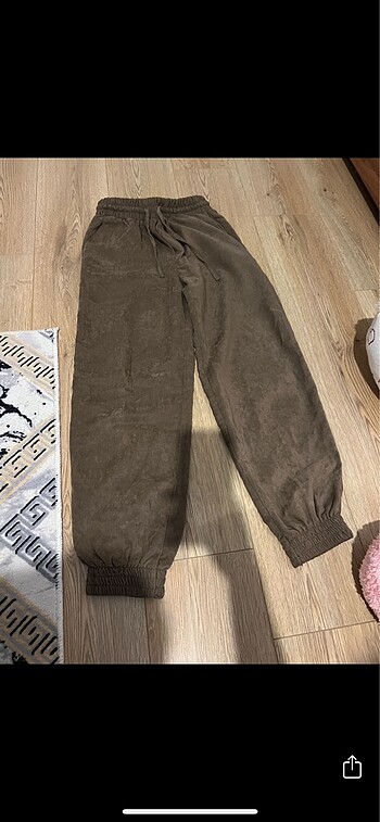 Kadife jogger eşofman altı