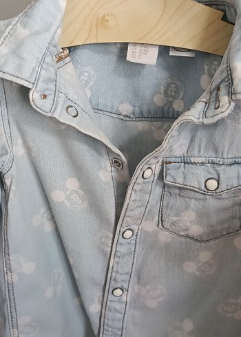 Kız Çocuk Denim Gömlek - Görsel 2