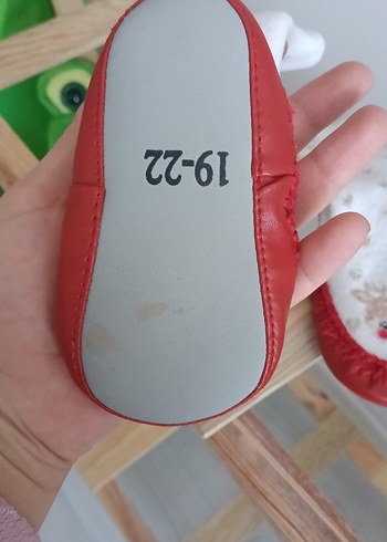 Nakışlı Beyaz Kız Çocuk Sıcak Ev Terliği - Görsel 3