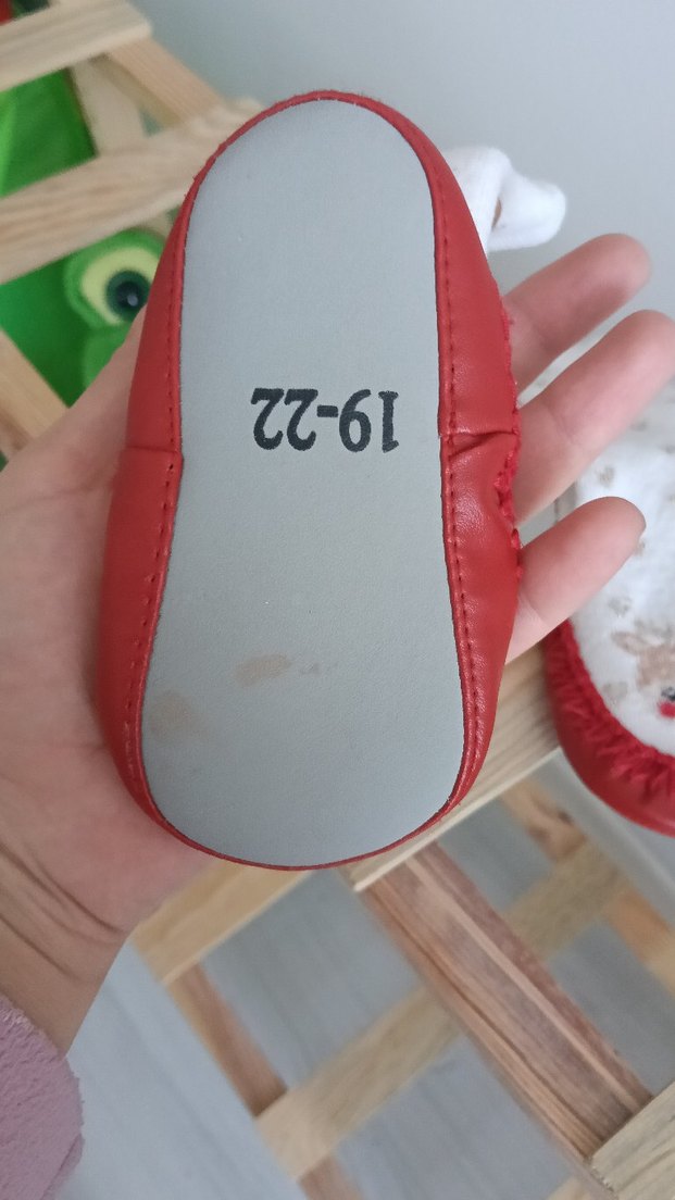 Nakışlı Beyaz Kız Çocuk Sıcak Ev Terliği - Görsel 3