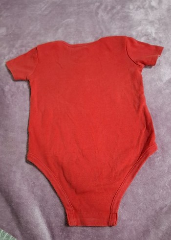 Kırmızı Kısa Kollu Bebek Body - Görsel 4