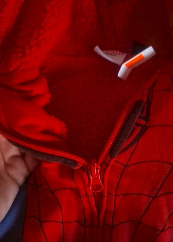 18-24 Ay Beden Kapüşonlu Fermuarlı Erkek Çocuk Sweatshirt