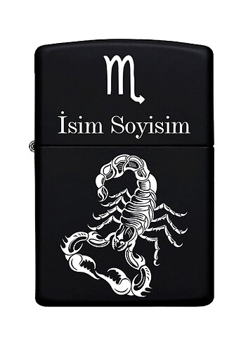 Kişiye Özel İsimli Zippo Metal Çakmak 