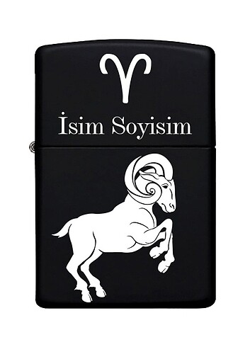 Beden Renk Kişiye Özel İsimli Zippo Metal Çakmak