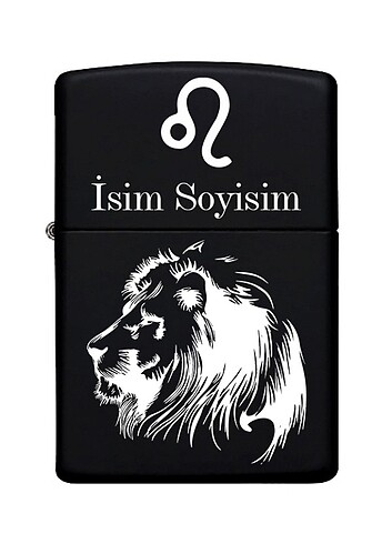Kişiye Özel İsimli Zippo Metal Çakmak 