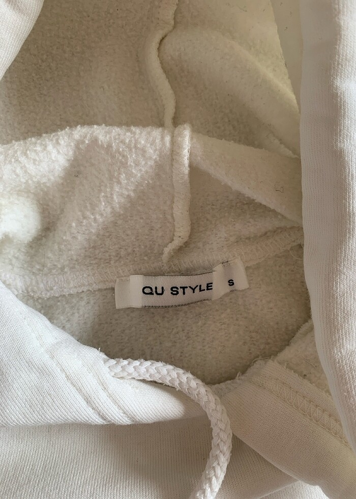 Beyaz sweatshirt - Görsel 3