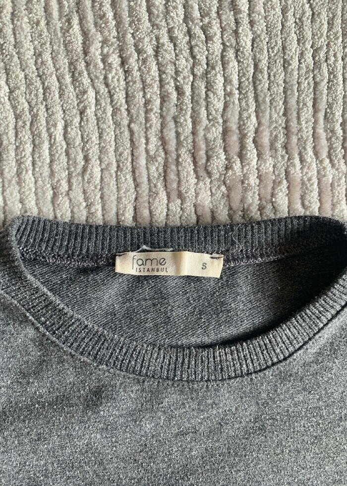 Gri sweatshirt - Görsel 4