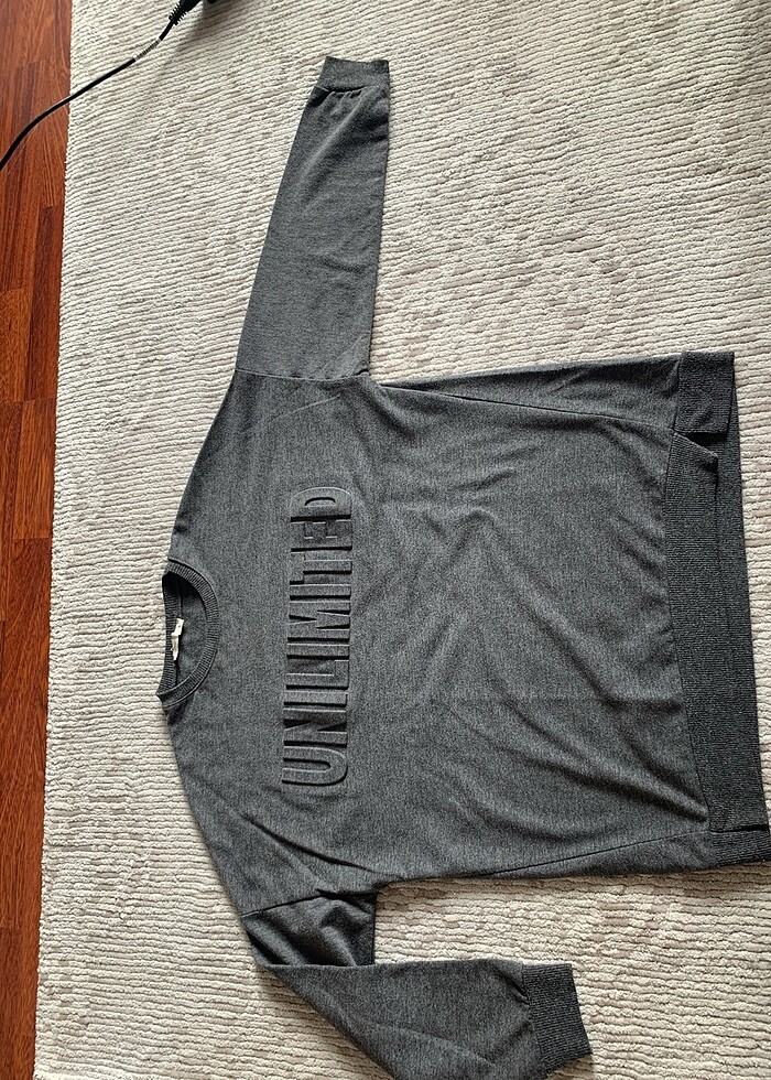 Gri sweatshirt - Görsel 2