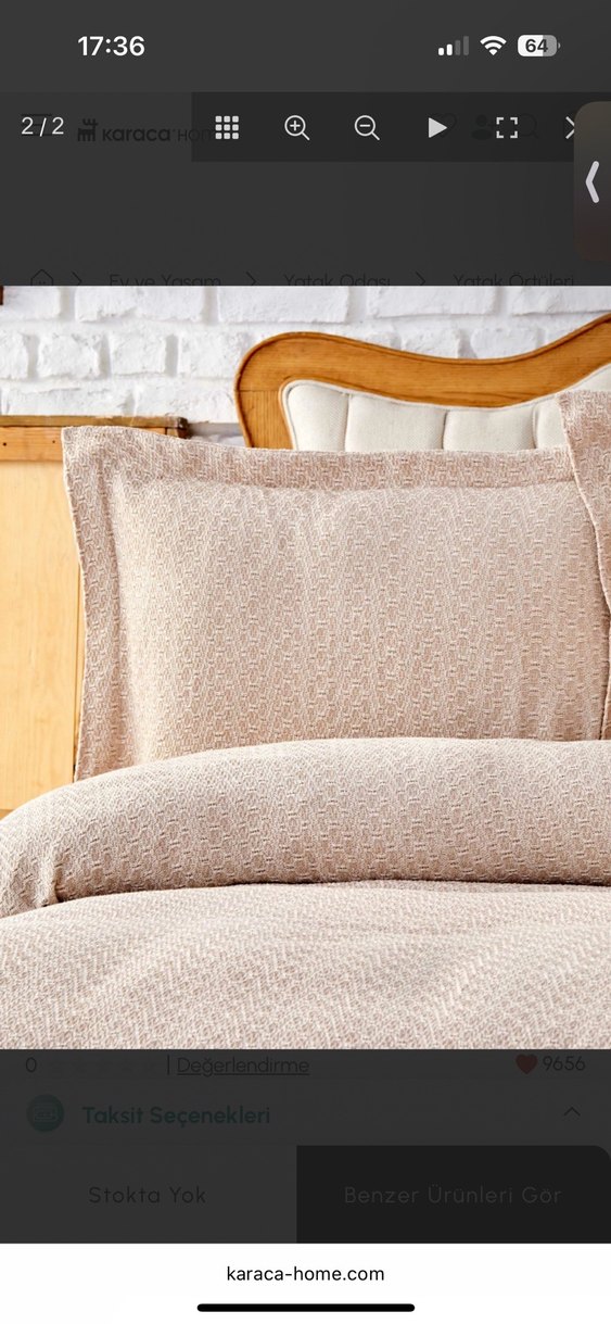 Karaca Çift Kişilik Yatak Örtüsü - Görsel 2