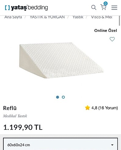 Reflü yastığı