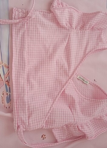 Topshop #pembe #crop #small