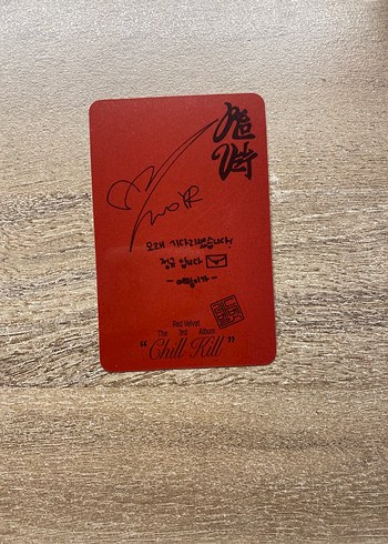 red velvet yeri photocard
