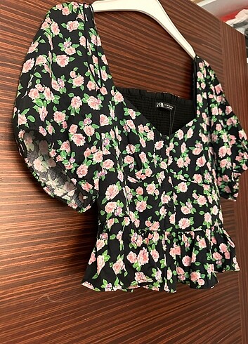 Zara Zara Kadin Çiçek Desenli Büstiyer