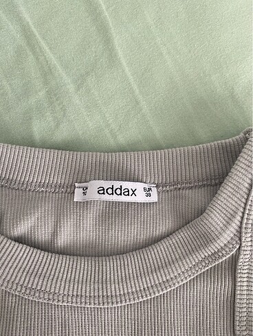Addax Addax sıfır kollu gri crop
