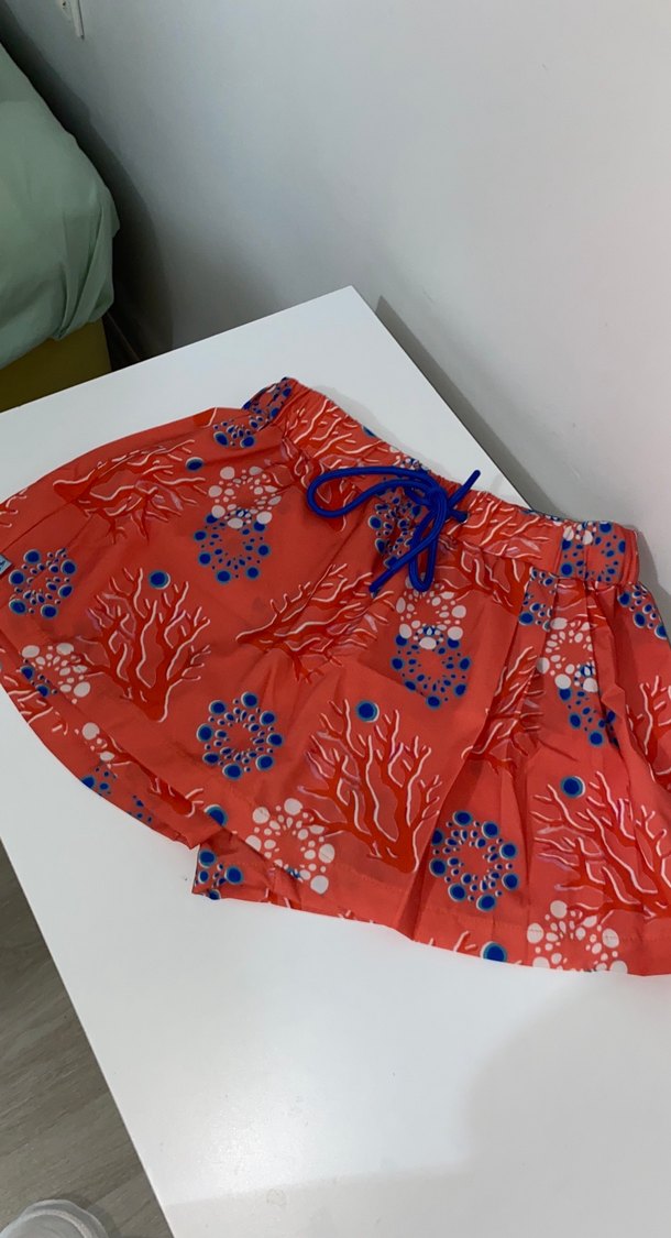 Renkli Baskılı Kadın deniz şortu - Görsel 3