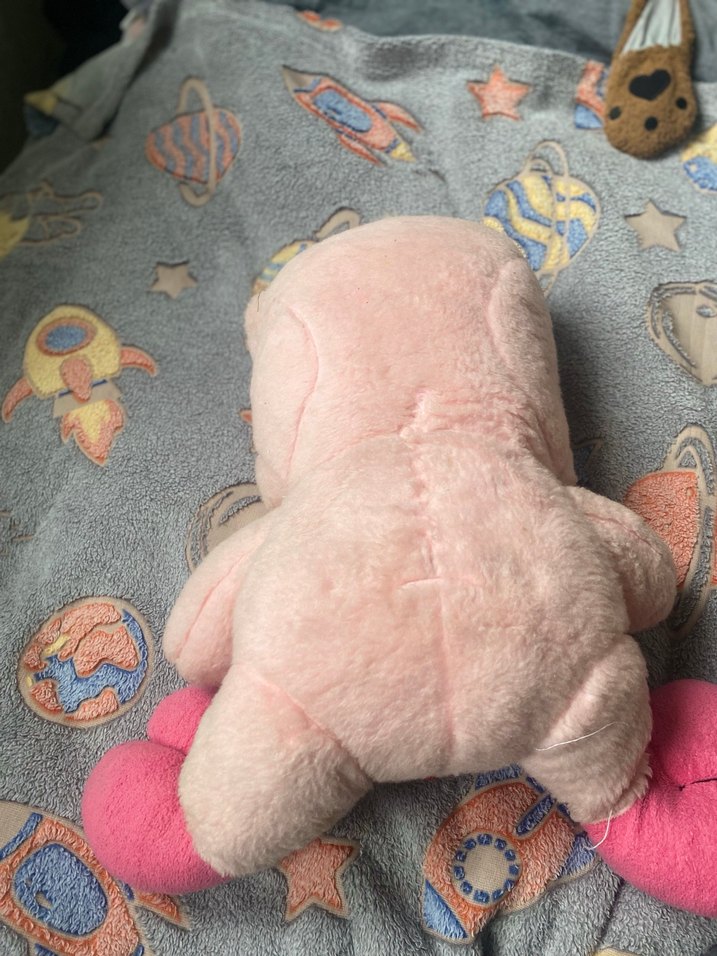 Pembe Peluş Oyuncak Kalpli - Görsel 2