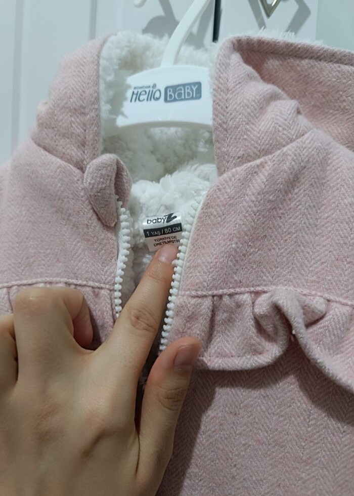 Kız bebek tulum mont  - Görsel 3