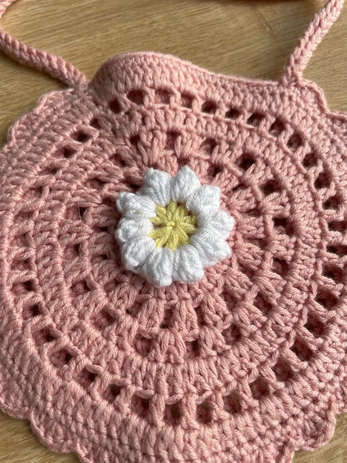 Dantel İşlemeli Pembe Çiçekli Bohem Çanta Seti - Görsel 3