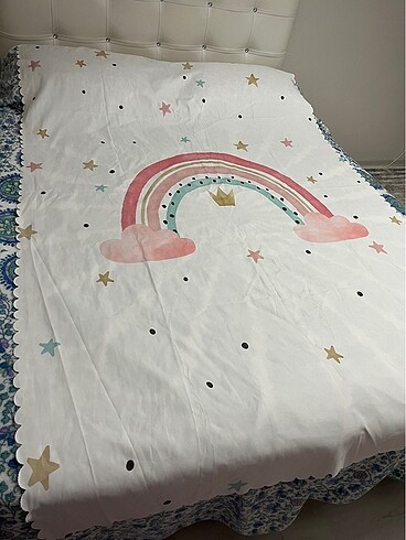  Beden Kız çocuk yatak örtü takımı