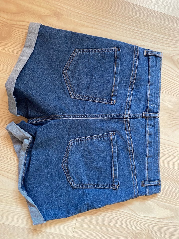 Kadın kot Denim Şort - Görsel 2