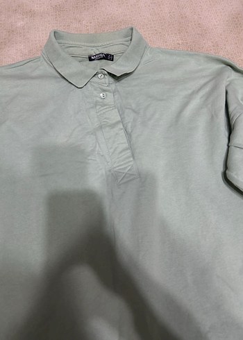 Bej Uzun Kollu  Polo Tişört - Görsel 2