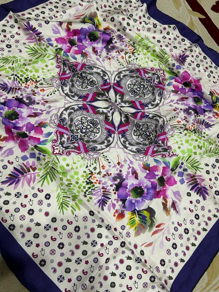 Renkli Bohem Kadın Fular - Görsel 2