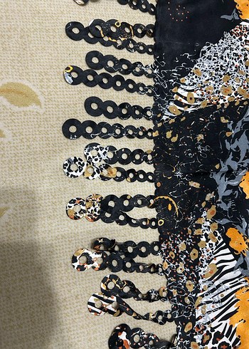 Kadın Çok Renkli Fular - Görsel 2