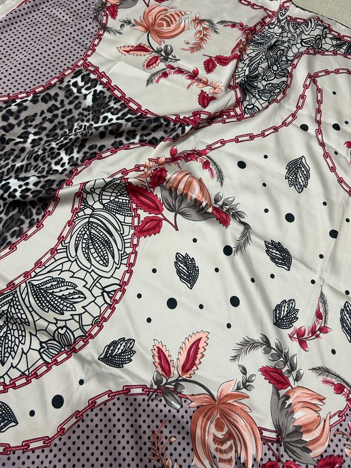 Bohem Çok Renkli Kadın Fular - Görsel 2