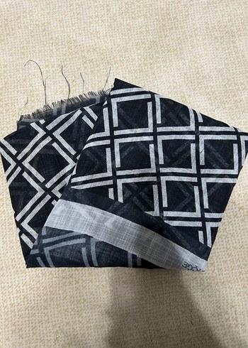 Gri Kemerli Bohem Kadın Şalı - Görsel 3