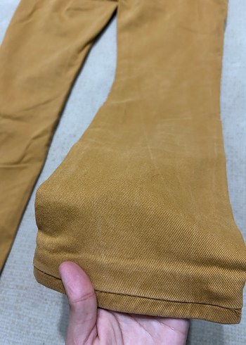 Kemerli Parlak Kahverengi Erkek Pantolon - Görsel 4