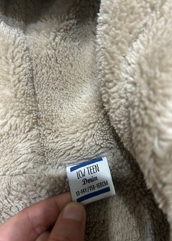 Kadın Mavi Kolsuz Kürklü Denim Yelek - Görsel 4