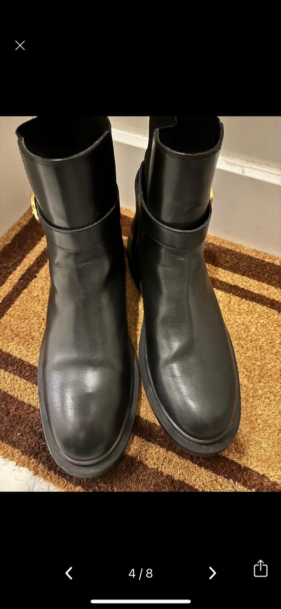 Tokalı Siyah Deri Kadın Bot - Görsel 3