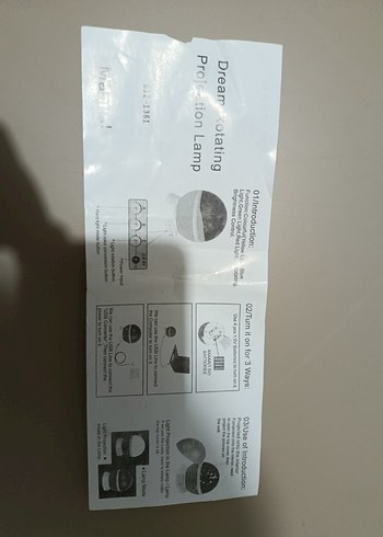 Beden ARMASTER Beyaz Dönerli Projeksiyon Lamba