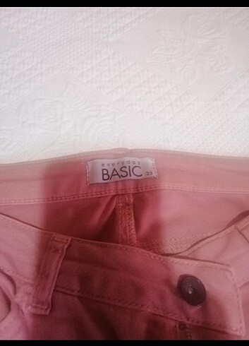 Diğer Pembe kot pantolon