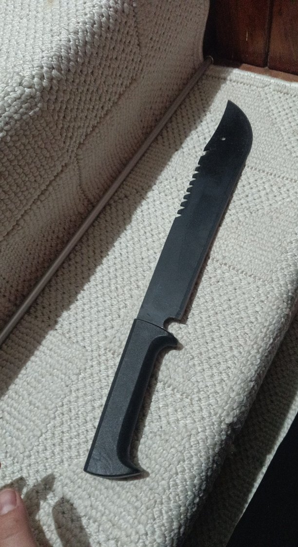 Koyu Gri Saplı Bıçak ve Kılıf - Görsel 2