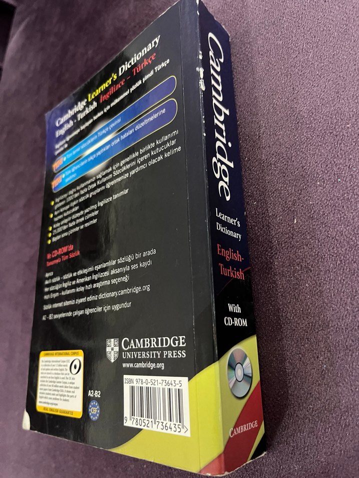 Cambridge İngilizce-Türkçe Öğrenenler Sözlüğü - Görsel 3