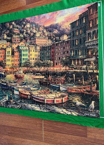  Beden Renk Renkli Liman Temalı Puzzle 3000 parça