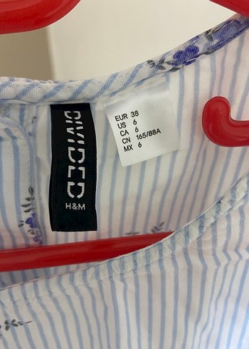 Mavi Çiçekli Uzun Kollu Pamuk Bluz - Görsel 3