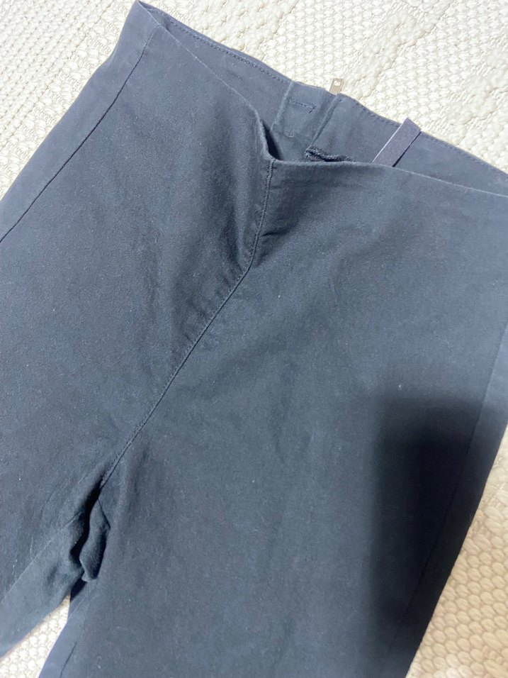 Siyah Kadın Elastik Kumaş Pantolon - Görsel 2